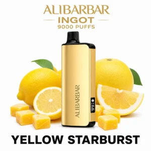 ALIBARBAR Ingot 9000 - Yellow Starburst (9,000 Puffs)