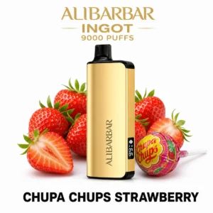 ALIBARBAR Ingot 9000 - Chupa Chups Strawberry (9,000 Puffs)