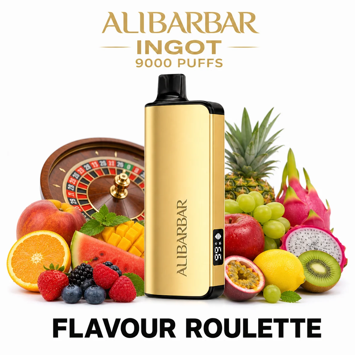 ALIBARBAR Ingot 9000 - Flavour Roulette (9,000 Puffs)