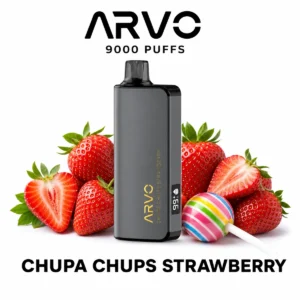 ARVO 9000 - Chupa Chups Strawberry (9,000 Puffs)