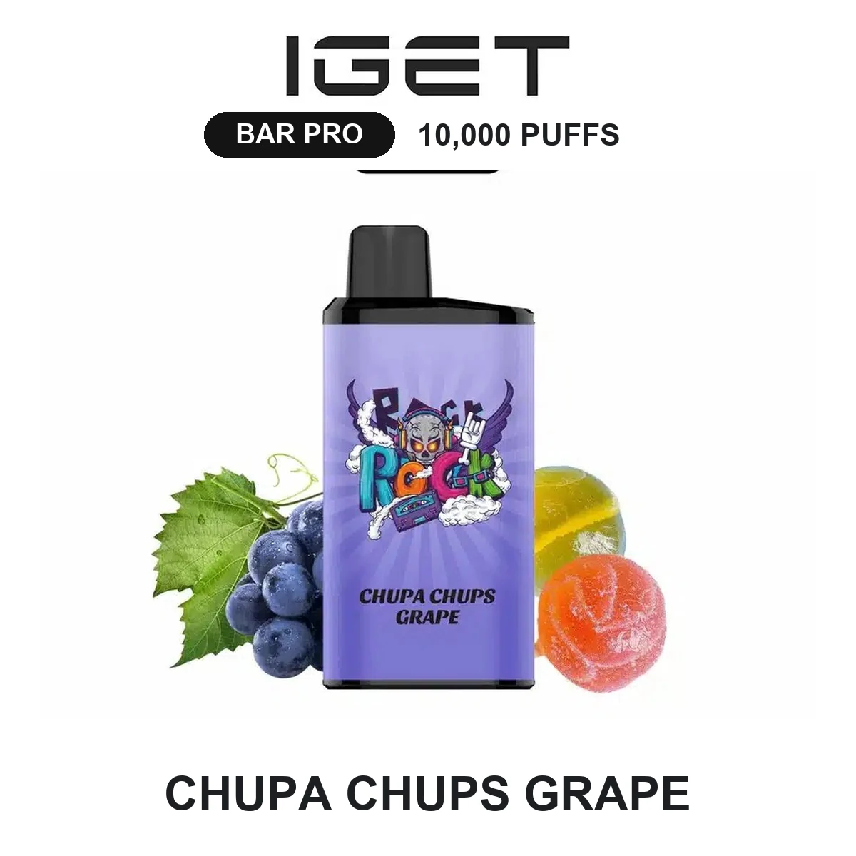 IGET Bar Pro - Chupa Chups Grape (10,000 Puffs)