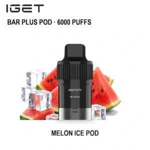 IGET Bar Plus Pod 6000 - Melon Ice (6,000 Puffs)