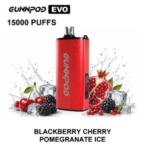 GUNNPOD EVO - Blackberry Cherry Pomegranate Ice (15,000 Puffs)