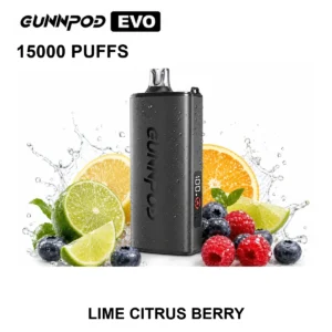 GUNNPOD EVO - Lime Citrus Berry (15,000 Puffs)