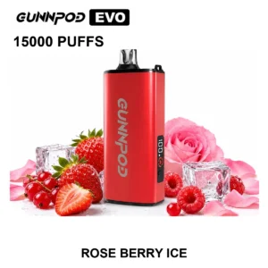 GUNNPOD EVO - Rose Berry Ice (15,000 Puffs)