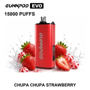 GUNNPOD EVO - Chupa Chups Strawberry (15,000 Puffs)