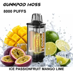 GUNNPOD Moss Pod 8000 - Ice Passion Fruit Mango Lime (8,000 Puffs)