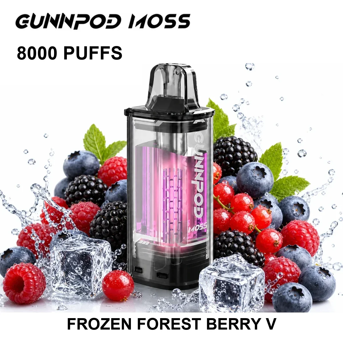GUNNPOD Moss Pod 8000 - Frozen Forest Berry V (8,000 Puffs)