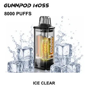 GUNNPOD Moss Pod 8000 - Ice Clear (8,000 Puffs)