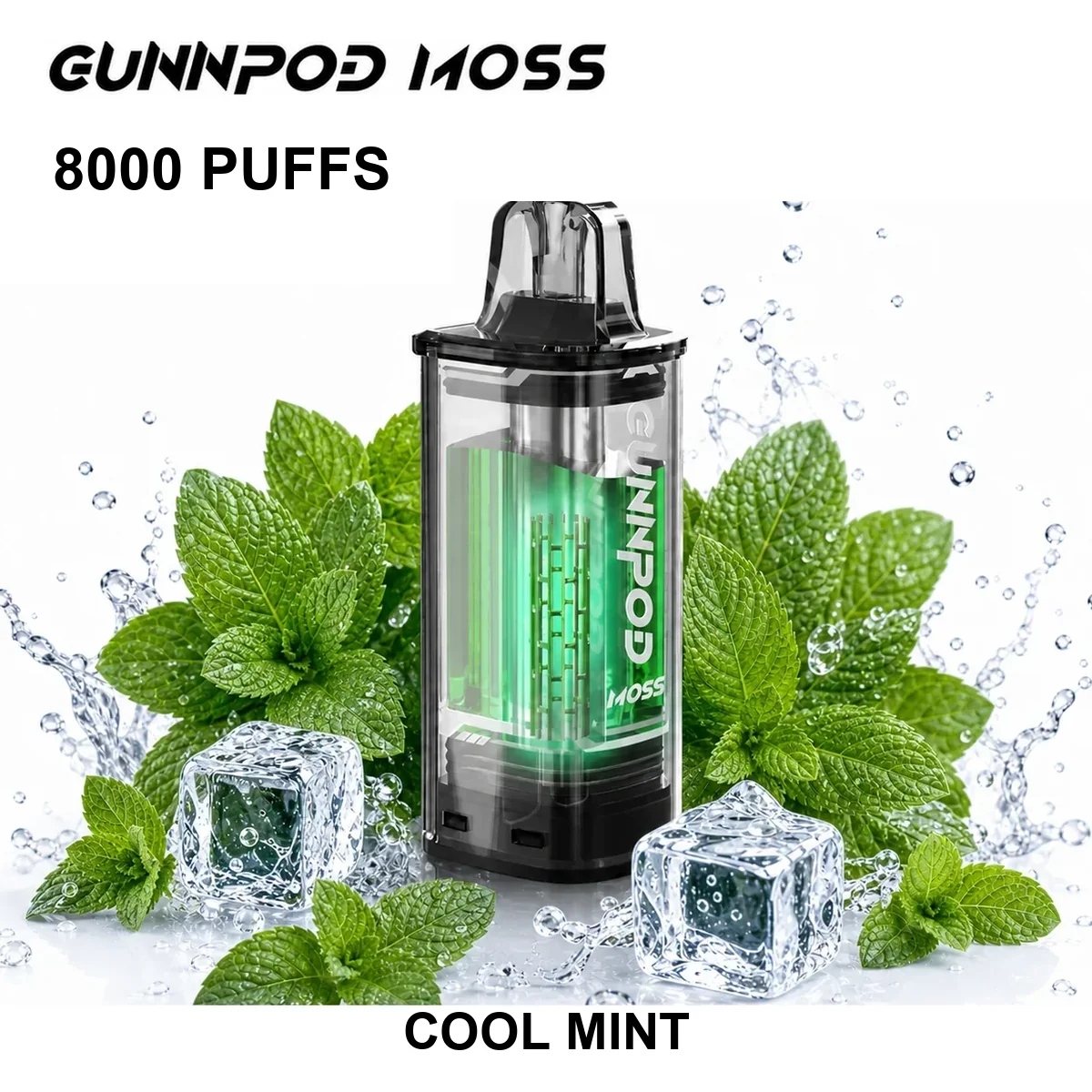 GUNNPOD Moss Pod 8000 - Cool Mint (8,000 Puffs)