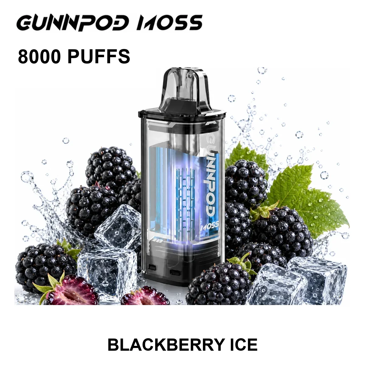 GUNNPOD Moss Pod 8000 - Blackberry Ice (8,000 Puffs)
