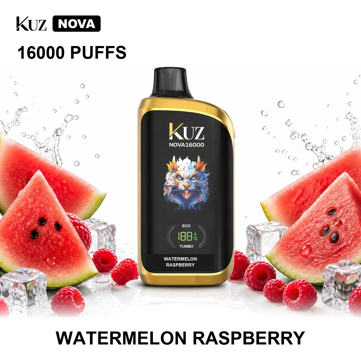 KUZ Nova - Watermelon Raspberry (16,000 Puffs)
