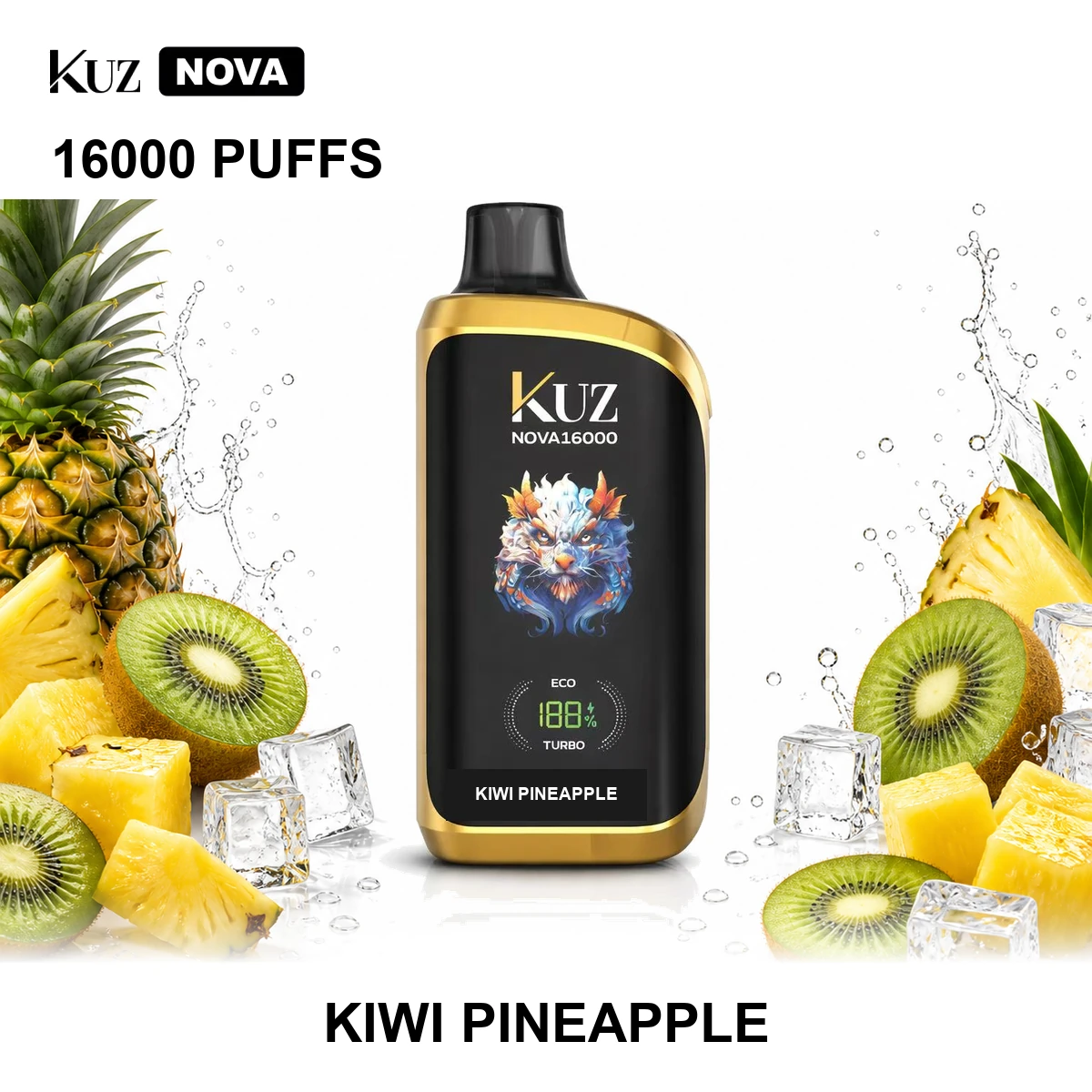 KUZ Nova - Kiwi Pineapple (16,000 Puffs)