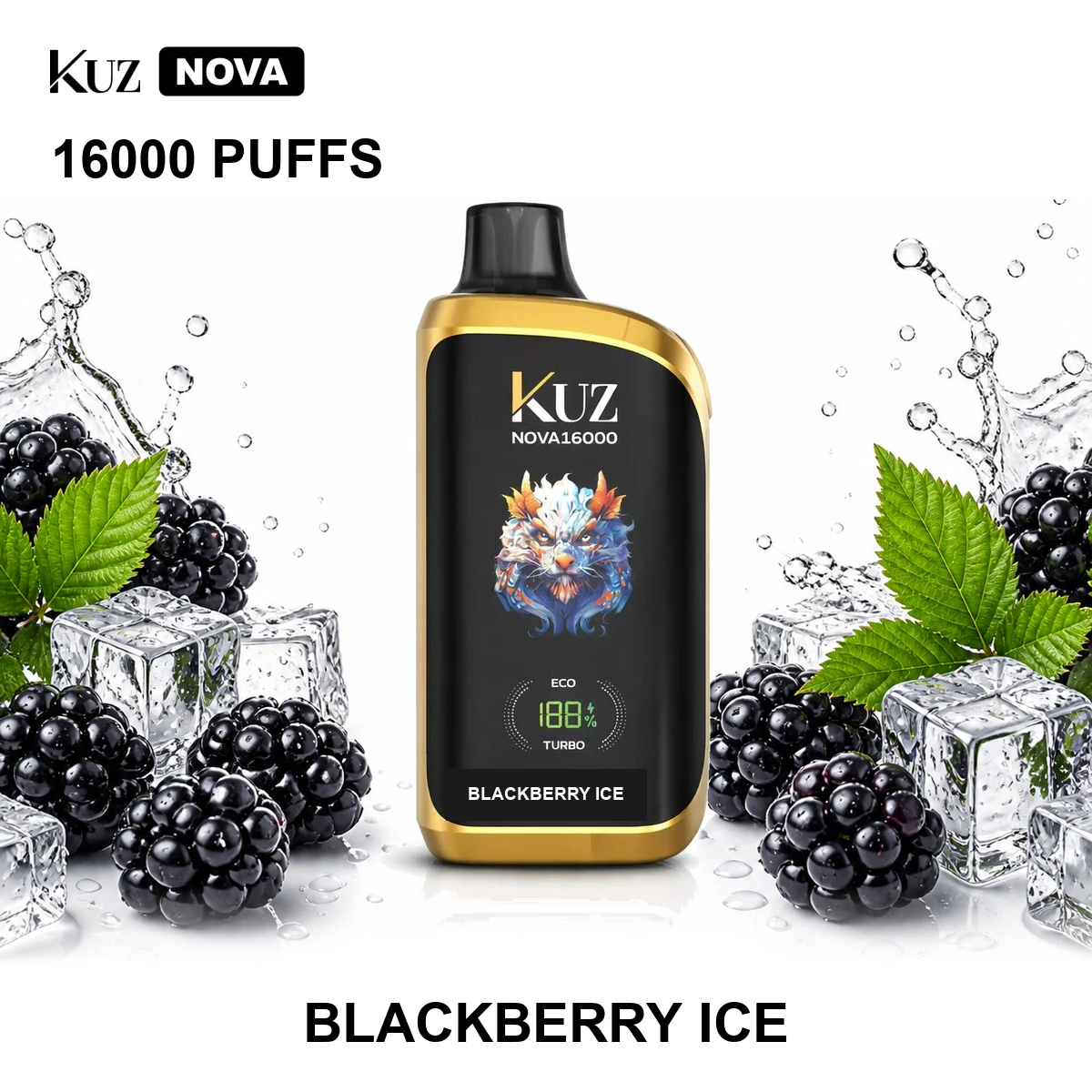 KUZ Nova - Blackberry Ice (16,000 Puffs)